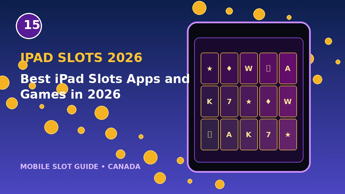 Best iPad Slots Apps 2026 original mobile slot illustration