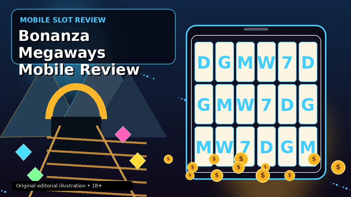Bonanza Megaways Slot Review for Mobile Players original mobile slot illustration