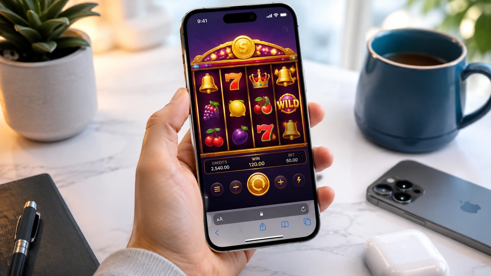 How to Play Slots on iPhone: Complete Mobile Guide original mobile slot illustration