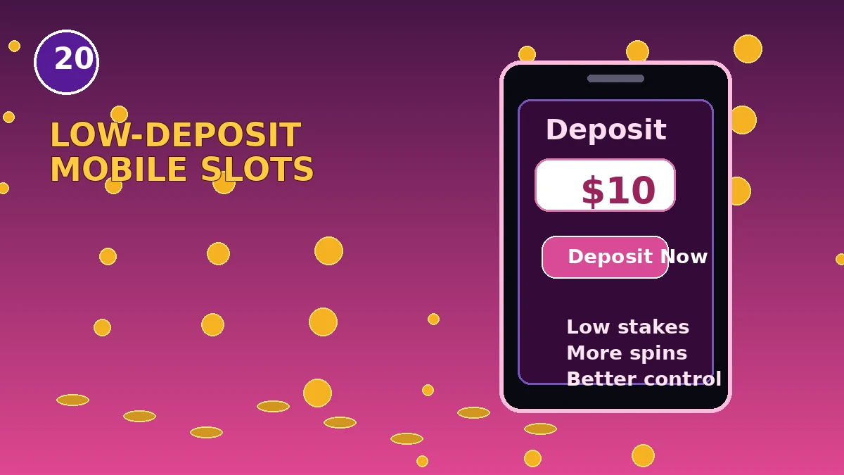 Low-Deposit Mobile Slots original mobile slot illustration