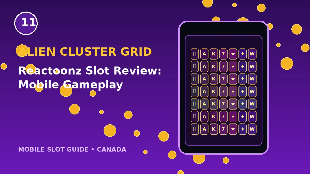 Reactoonz Slot Review for Mobile Players original mobile slot illustration